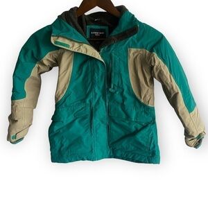 Lands' End Turquoise Winter Ski Jacket